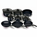14 Pieces Set Bio Granite Black