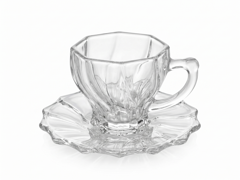 Coffee Glass with Holder Set