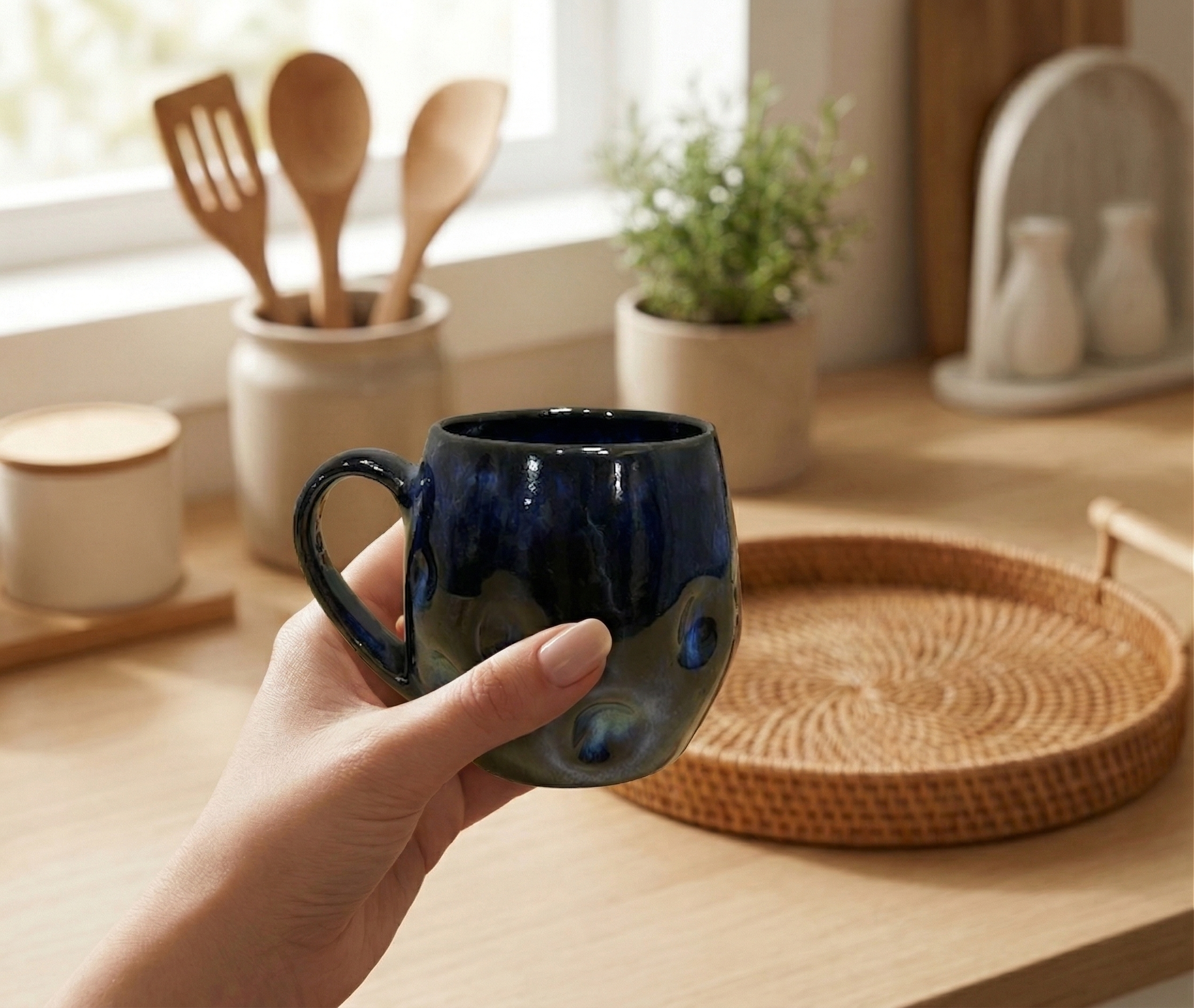 Indigo Bubble Mug