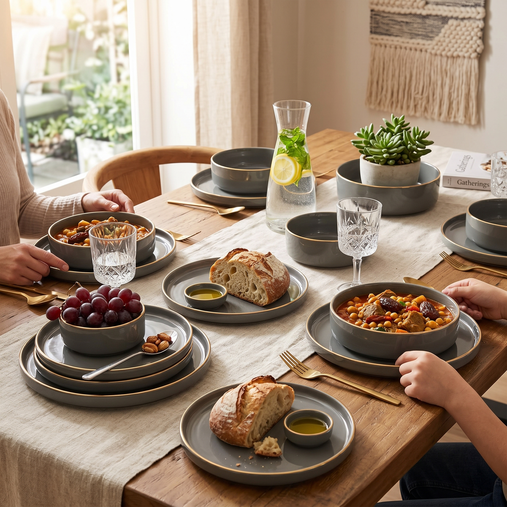 The Lunar Golden Dinner Set