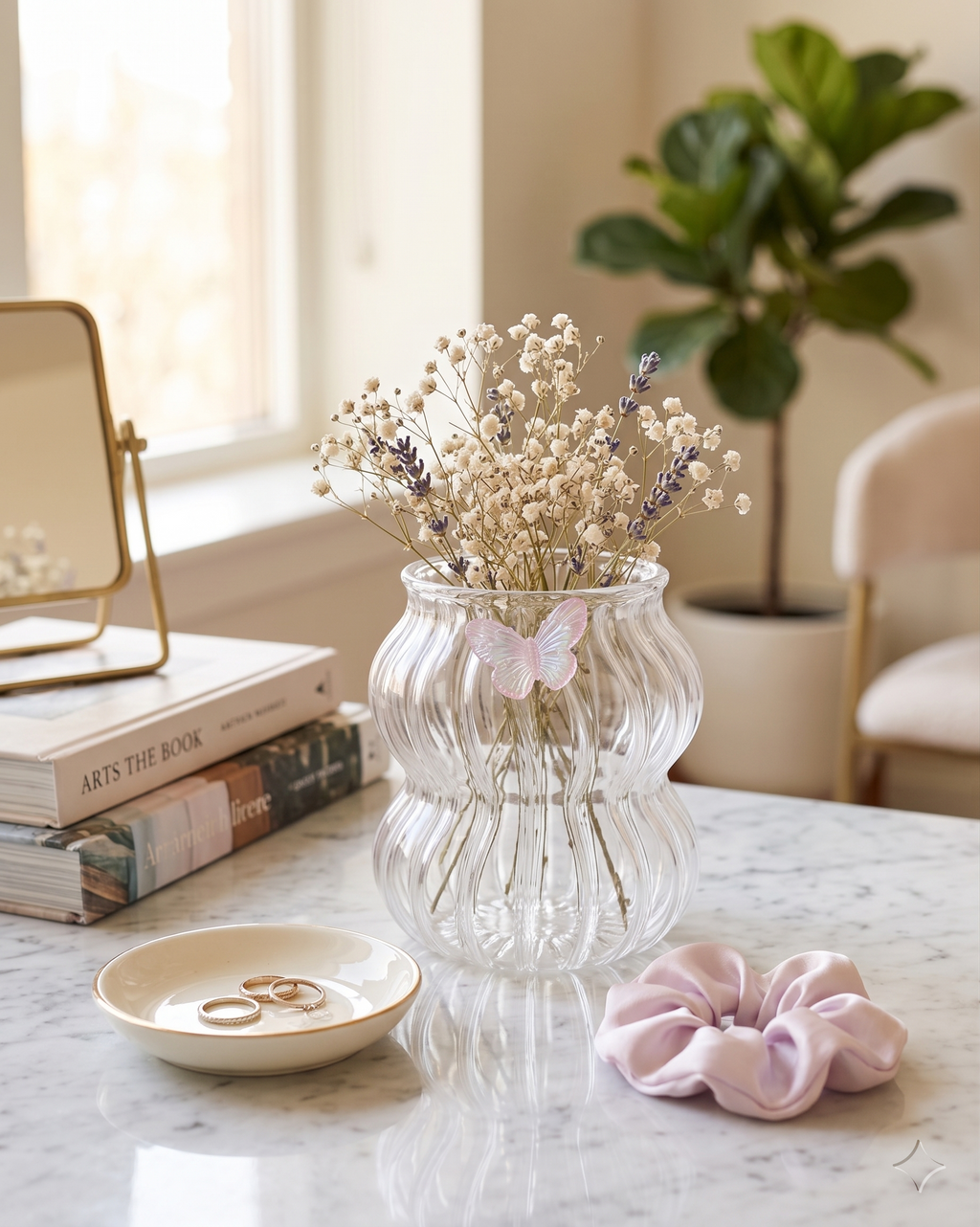 Butterfly Glass Cup