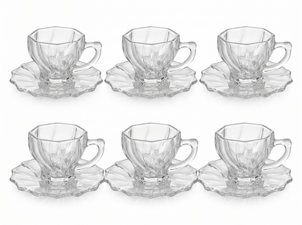 Coffee Glass with Holder Set
