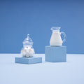 Glassy Bliss Duo: Milk & Sugar Set