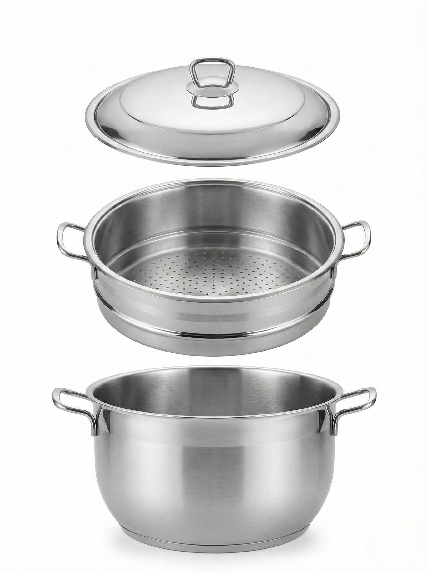 Steam Cooking Pot Set - 3 PCS (32 cm)