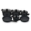 10 Pieces Set Bio Granite Diamond Stone Black
