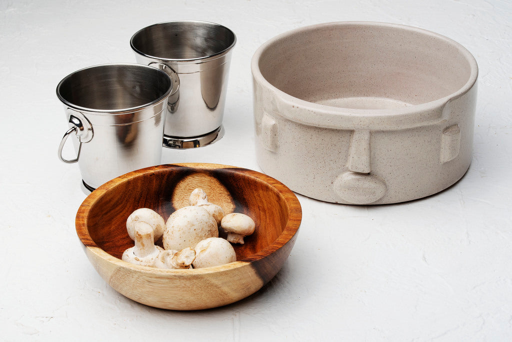 20 cm Wooden Circular Bowl
