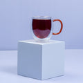 Colored Double Glass Mug