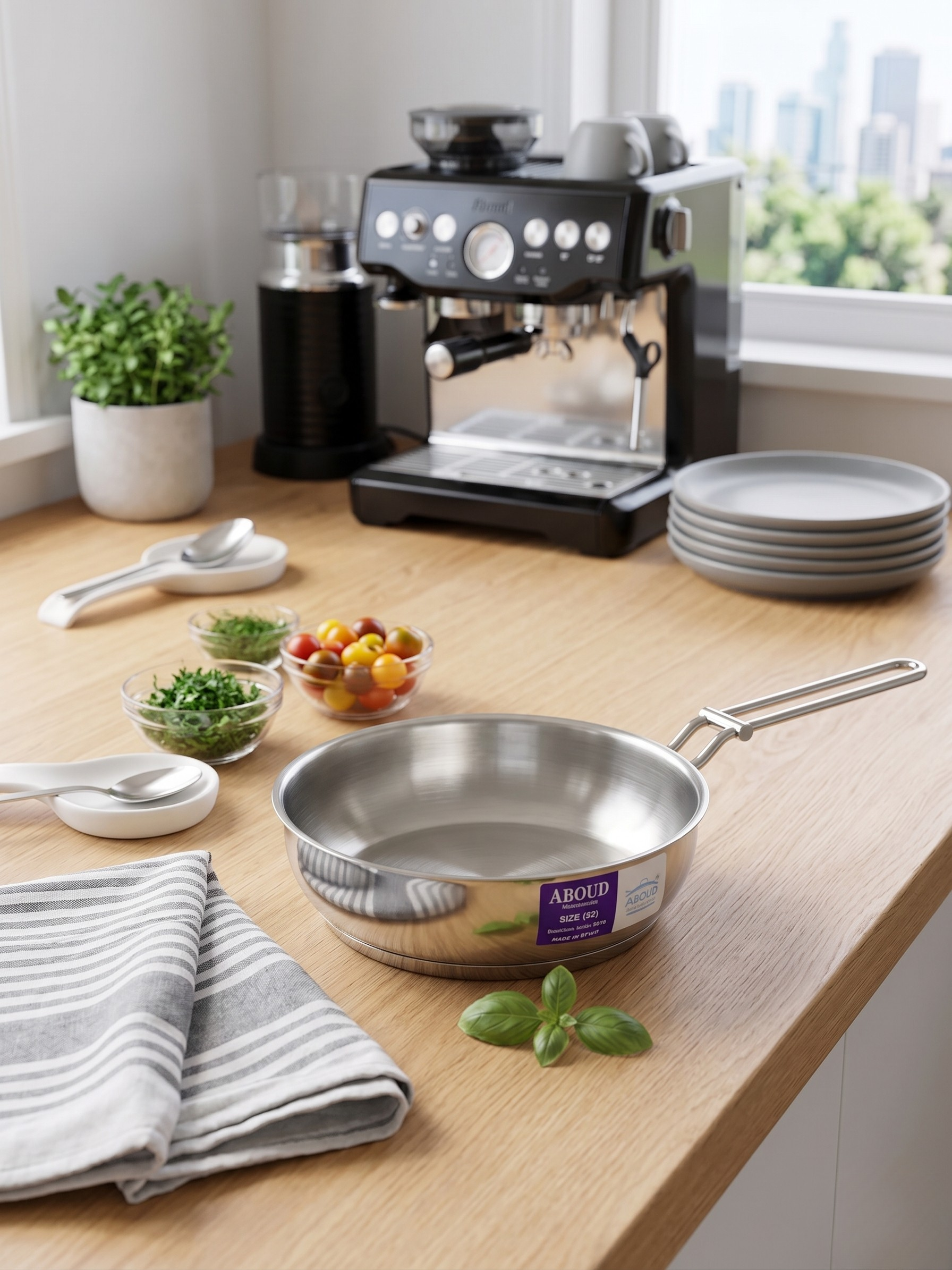 Stainless Steel Casserole Without Lid