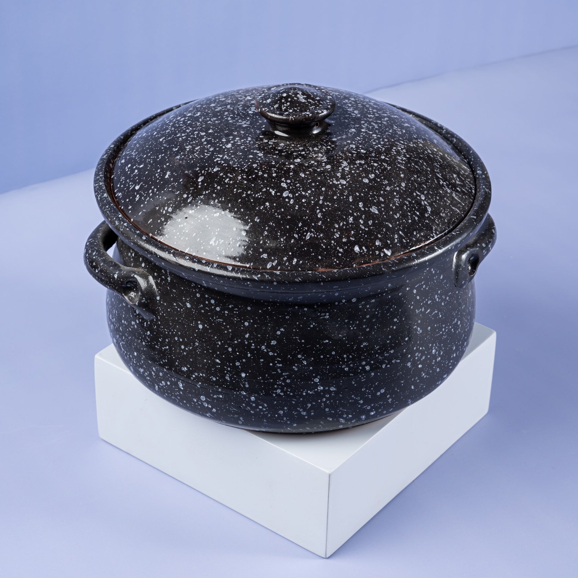 Black Pottery Casserole
