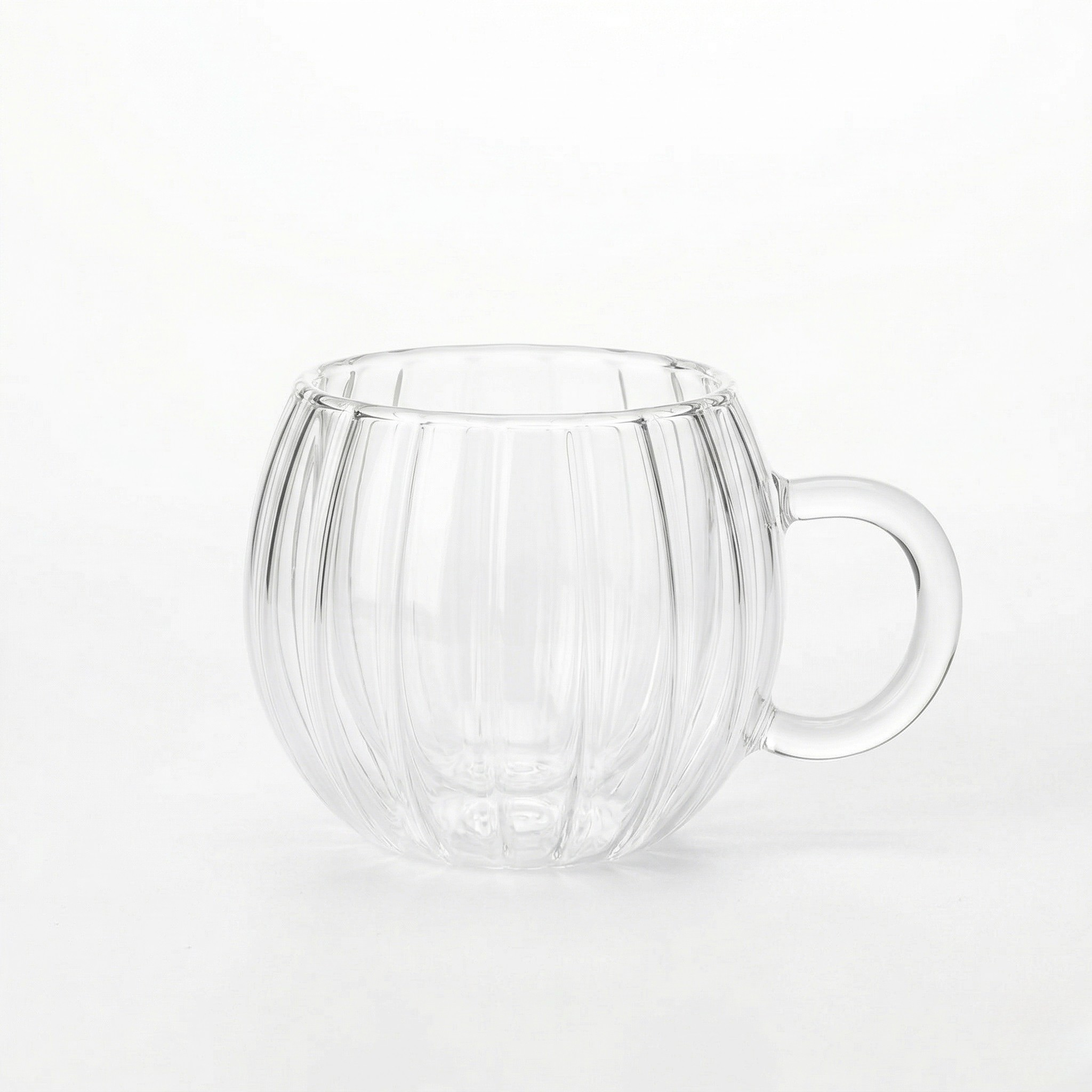 Strips Double Glass Espresso Mug