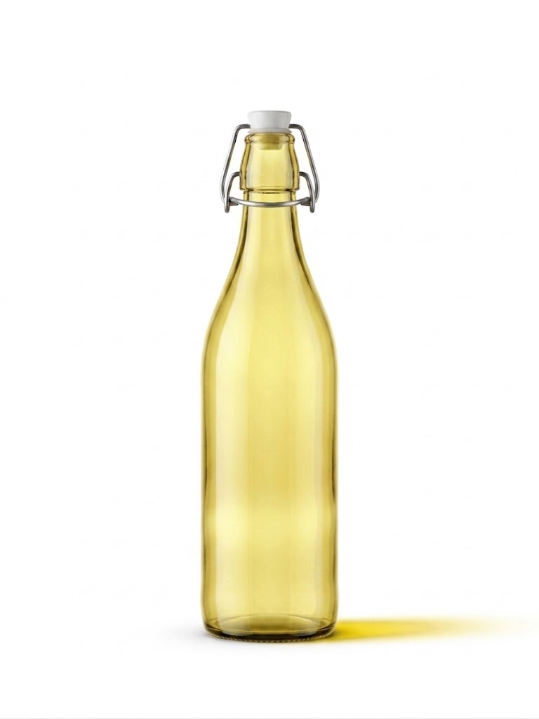 Glass Bottle with Swing Lid
