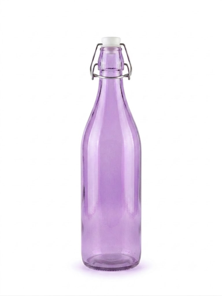 Glass Bottle with Swing Lid