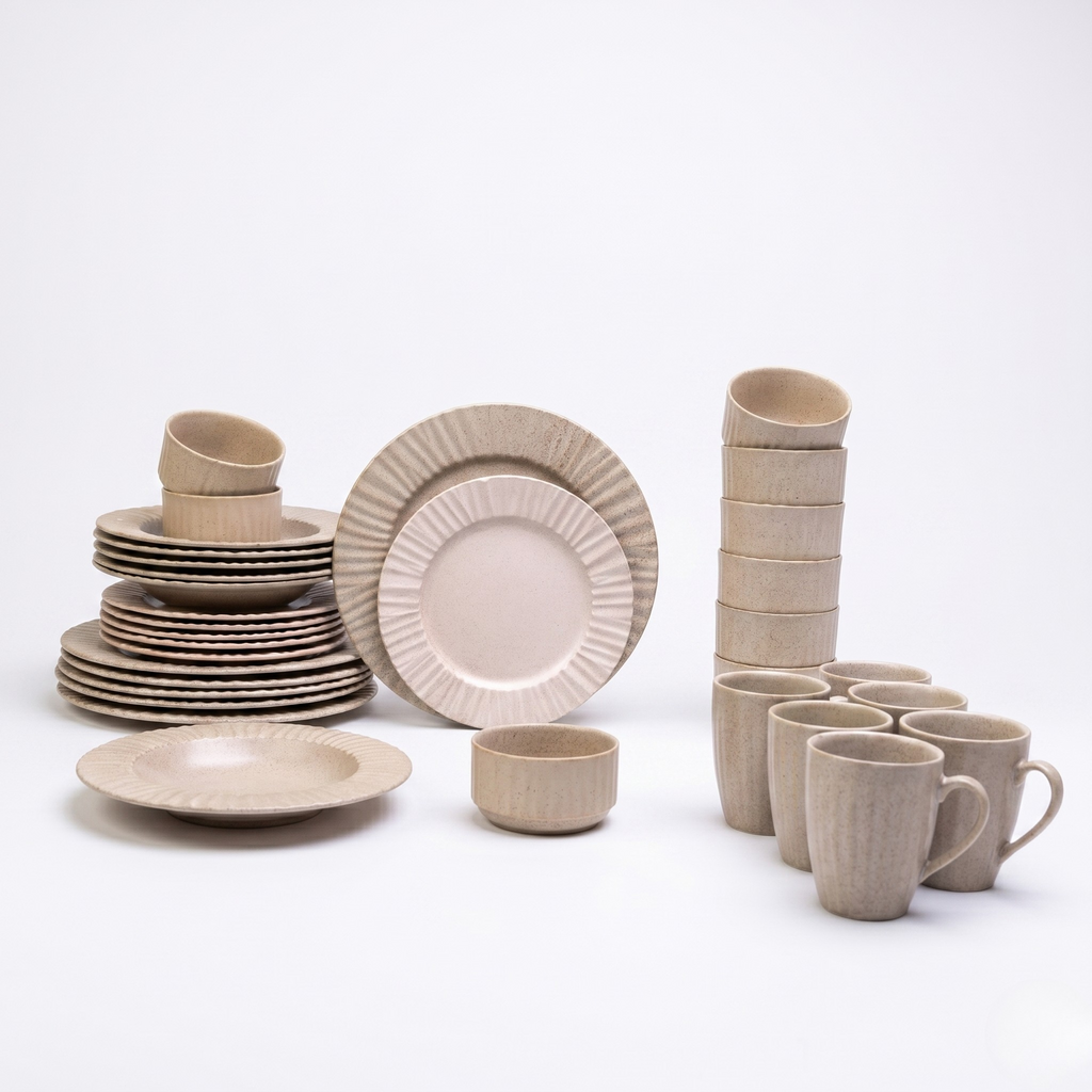 Porcelain Rustic Dinner Set