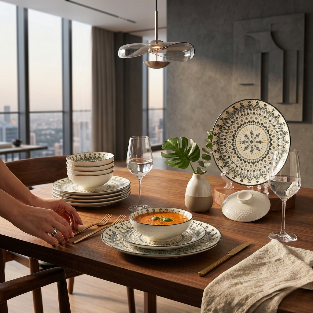 The Patterned Dinner Set