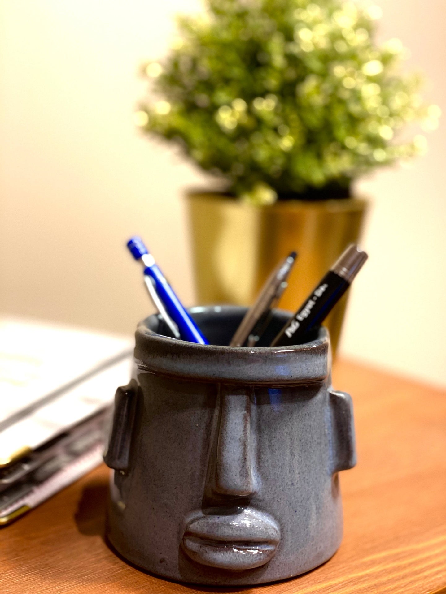 Grey Pottery Pot